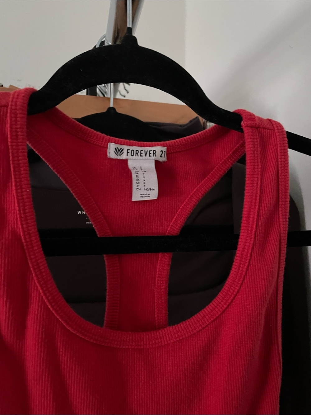 3/$15 Forever 21 Ribbed Racerback Tank - Picture 2 of 2